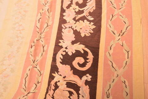 Aubusson Yellow Flat Woven 118 X 165  Area Rug 100-89905 Image 10