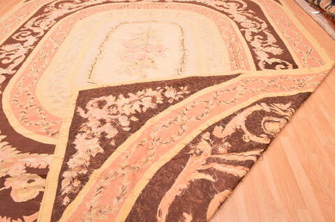 Aubusson Yellow Flat Woven 118 X 165  Area Rug 100-89905 Image 12