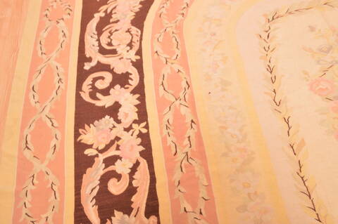 Aubusson Yellow Flat Woven 118 X 165  Area Rug 100-89905 Image 16