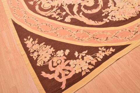 Aubusson Yellow Flat Woven 118 X 165  Area Rug 100-89905 Image 6
