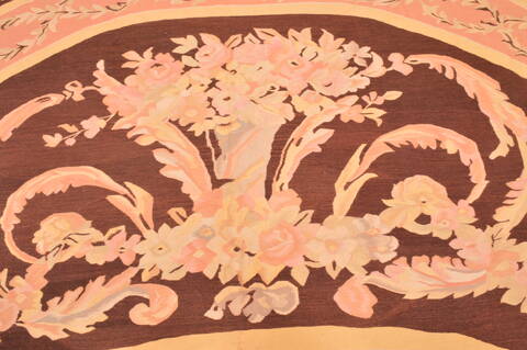 Aubusson Yellow Flat Woven 118 X 165  Area Rug 100-89905 Image 7