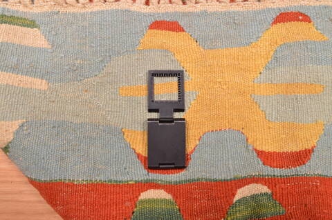 Kilim Blue Hand Knotted 38 X 56  Area Rug 100-89908 Image 14