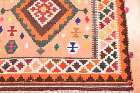 Qashqai Orange Flat Woven 31 X 46  Area Rug 100-89910 Image 11