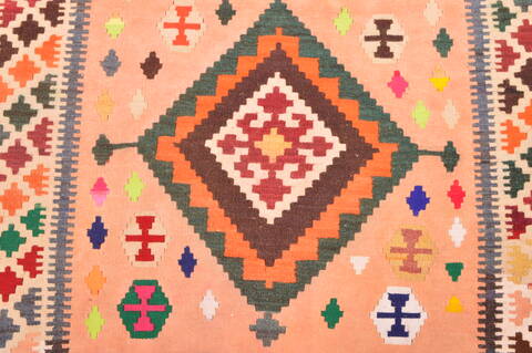 Qashqai Orange Flat Woven 31 X 46  Area Rug 100-89910 Image 12