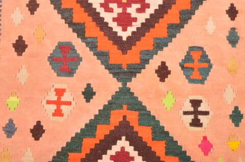 Qashqai Orange Flat Woven 31 X 46  Area Rug 100-89910 Image 13