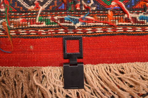 Kilim Red Square Hand Knotted 36 X 45  Area Rug 100-89911 Image 12