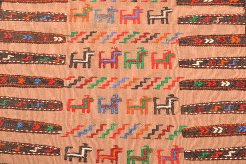Kilim Red Square Hand Knotted 36 X 45  Area Rug 100-89911 Image 7