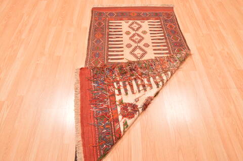 Kilim Red Flat Woven 27 X 53  Area Rug 100-89912 Image 15