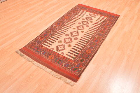 Kilim Red Flat Woven 27 X 53  Area Rug 100-89912 Image 2