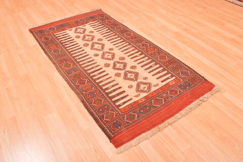 Kilim Red Flat Woven 27 X 53  Area Rug 100-89912 Image 5