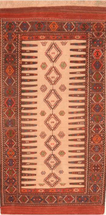 Kilim Red Flat Woven 27 X 53  Area Rug 100-89912 Image 0