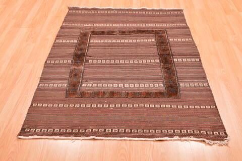 Baluch Brown Flat Woven 311 X 410  Area Rug 100-89913 Image 1