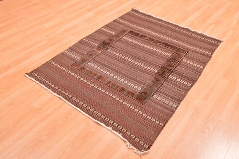 Baluch Brown Flat Woven 311 X 410  Area Rug 100-89913 Image 2