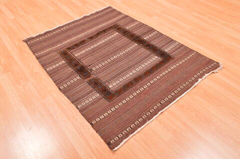 Baluch Brown Flat Woven 311 X 410  Area Rug 100-89913 Image 3