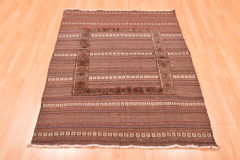 Baluch Brown Flat Woven 311 X 410  Area Rug 100-89913 Image 5