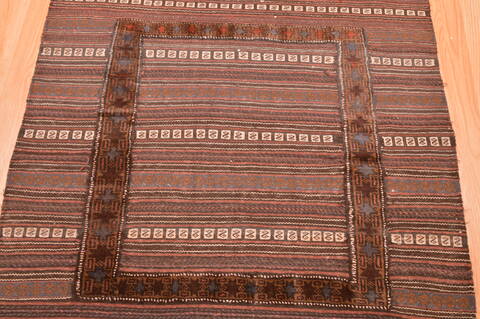 Baluch Brown Flat Woven 311 X 410  Area Rug 100-89913 Image 7