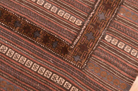 Baluch Brown Flat Woven 311 X 410  Area Rug 100-89913 Image 8