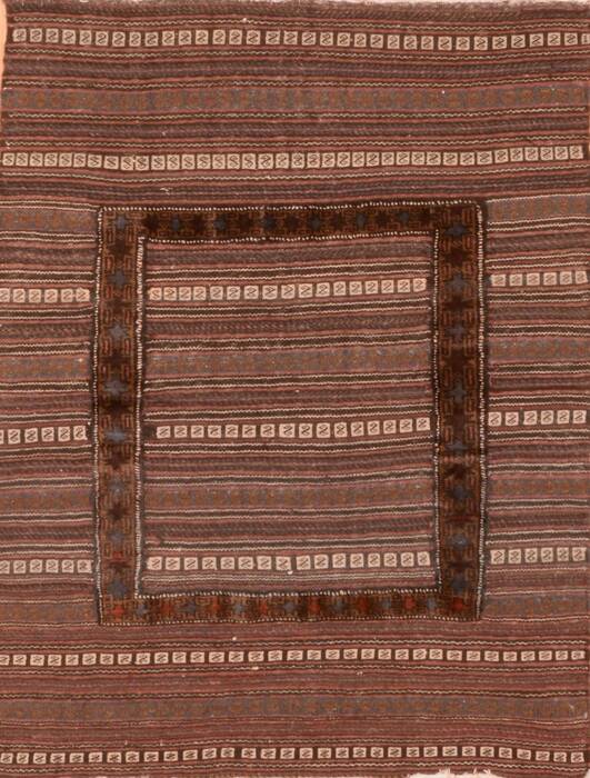 Baluch Brown Flat Woven 311 X 410  Area Rug 100-89913 Image 0