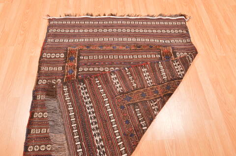 Baluch Brown Flat Woven 33 X 36  Area Rug 100-89915 Image 13