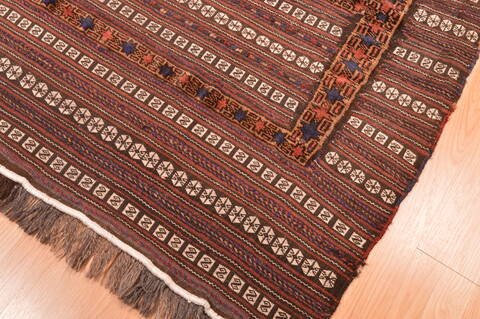 Baluch Brown Flat Woven 33 X 36  Area Rug 100-89915 Image 7