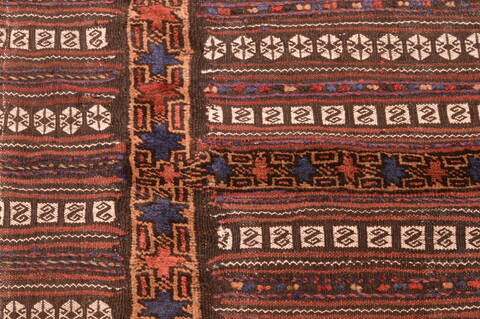 Baluch Brown Flat Woven 33 X 36  Area Rug 100-89915 Image 9