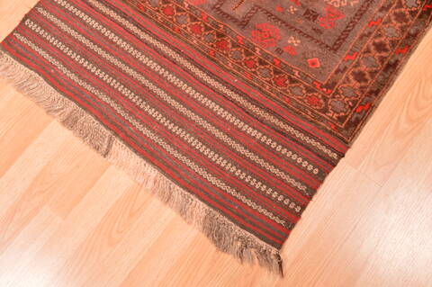 Baluch Grey Hand Knotted 40 X 53  Area Rug 100-89923 Image 10