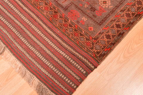 Baluch Grey Hand Knotted 40 X 53  Area Rug 100-89923 Image 5