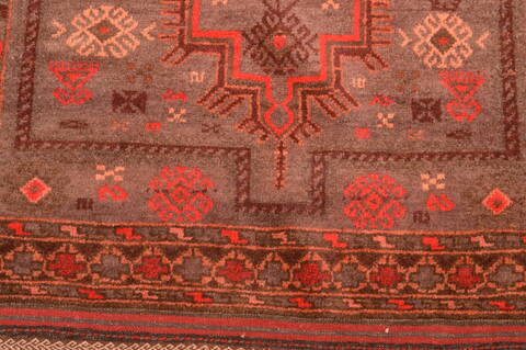 Baluch Grey Hand Knotted 40 X 53  Area Rug 100-89923 Image 6