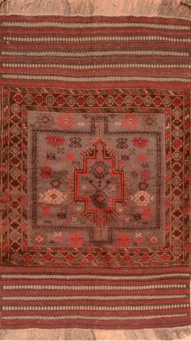 Baluch Grey Hand Knotted 40 X 53  Area Rug 100-89923 Image 0