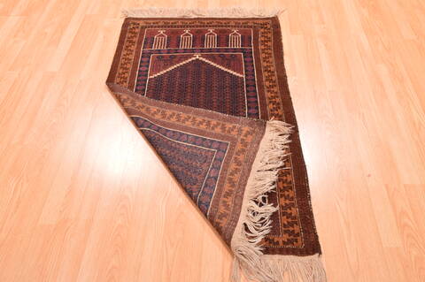 Baluch Blue Hand Knotted 29 X 45  Area Rug 100-89929 Image 11