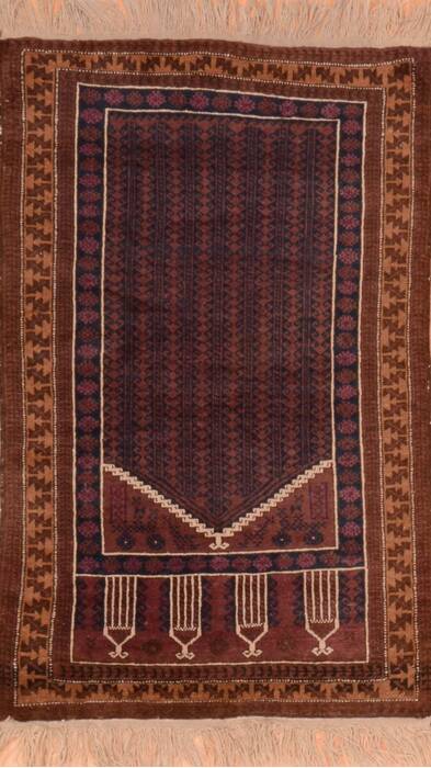 Baluch Blue Hand Knotted 29 X 45  Area Rug 100-89929 Image 0