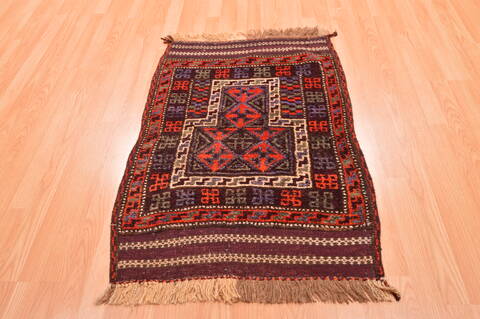 Baluch Blue Hand Knotted 29 X 40  Area Rug 100-89937 Image 1