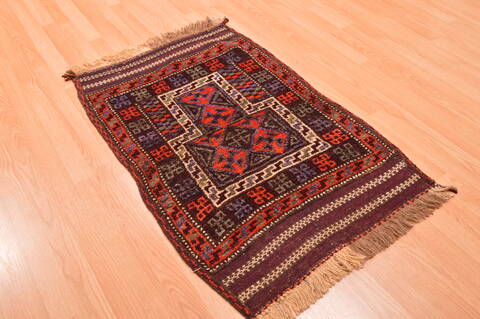 Baluch Blue Hand Knotted 29 X 40  Area Rug 100-89937 Image 3