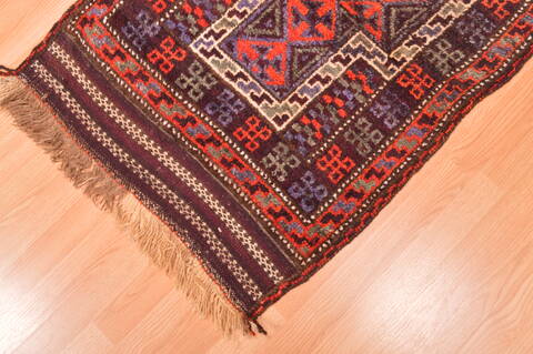 Baluch Blue Hand Knotted 29 X 40  Area Rug 100-89937 Image 5