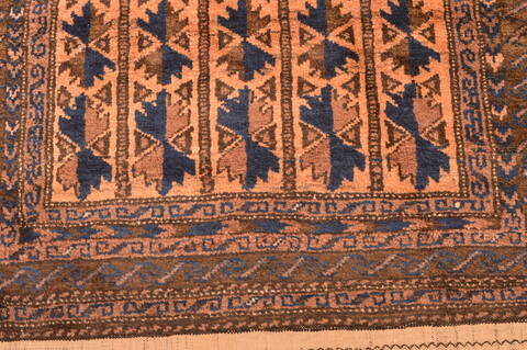 Baluch Beige Hand Knotted 30 X 50  Area Rug 100-89938 Image 10