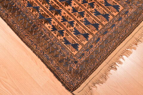 Baluch Beige Hand Knotted 30 X 50  Area Rug 100-89938 Image 8