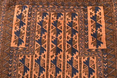 Baluch Beige Hand Knotted 30 X 50  Area Rug 100-89938 Image 9