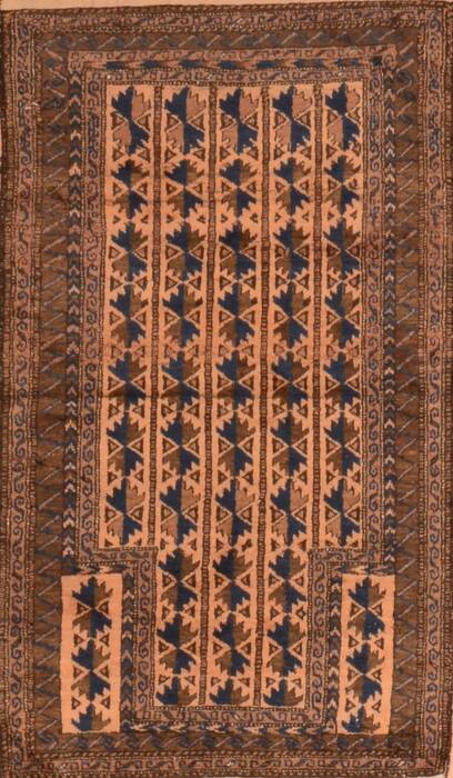 Baluch Beige Hand Knotted 30 X 50  Area Rug 100-89938 Image 0