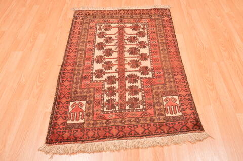 Baluch Beige Hand Knotted 211 X 47  Area Rug 100-89943 Image 5