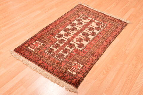 Baluch Beige Hand Knotted 211 X 47  Area Rug 100-89943 Image 6