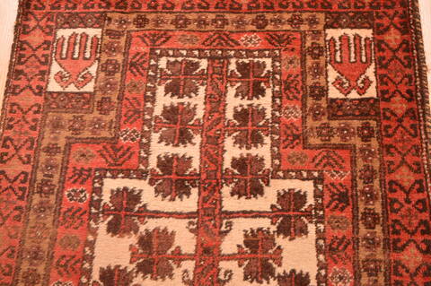 Baluch Beige Hand Knotted 211 X 47  Area Rug 100-89943 Image 8