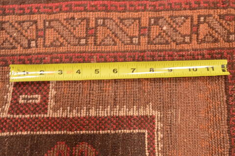 Baluch Brown Hand Knotted 27 X 45  Area Rug 100-89947 Image 12