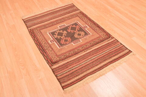Baluch Brown Hand Knotted 27 X 45  Area Rug 100-89947 Image 5