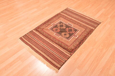 Baluch Brown Hand Knotted 27 X 45  Area Rug 100-89947 Image 6