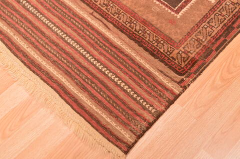 Baluch Brown Hand Knotted 27 X 45  Area Rug 100-89947 Image 7