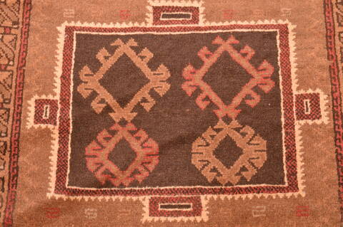 Baluch Brown Hand Knotted 27 X 45  Area Rug 100-89947 Image 8