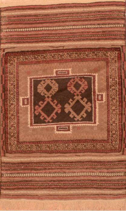 Baluch Brown Hand Knotted 27 X 45  Area Rug 100-89947 Image 0