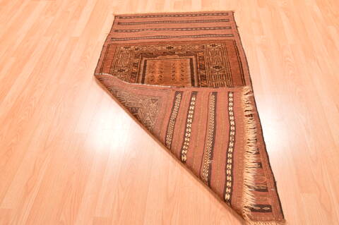 Baluch Brown Hand Knotted 29 X 411  Area Rug 100-89948 Image 11