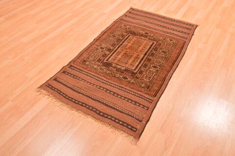 Baluch Brown Hand Knotted 29 X 411  Area Rug 100-89948 Image 2