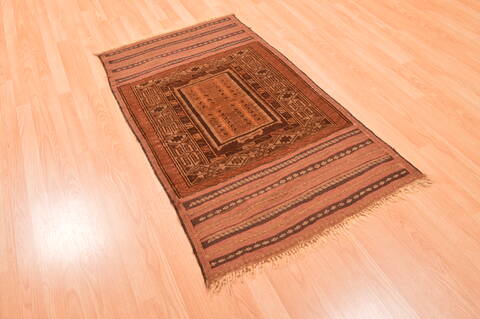 Baluch Brown Hand Knotted 29 X 411  Area Rug 100-89948 Image 3